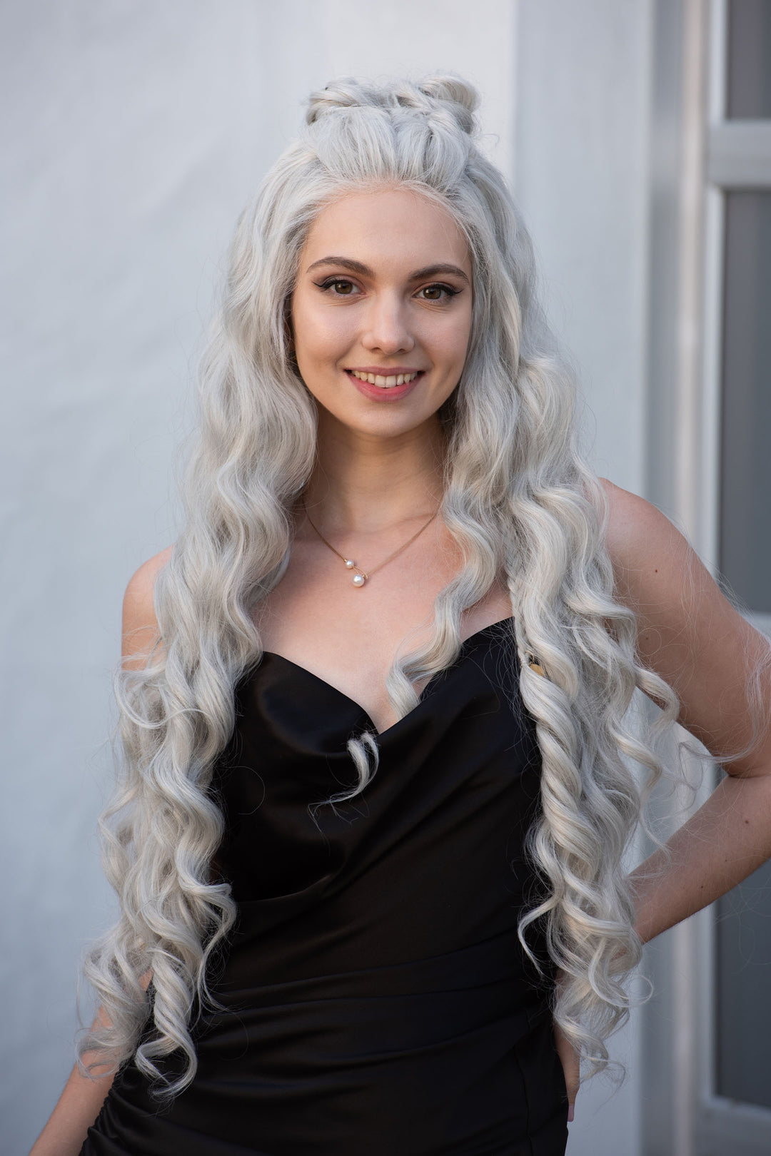 Pearl White Wig Silver Gray Lace Front Wig 13" X 4" Large Base Lace Top Wig Daenerys Lace Wig Rhaenyra Blonde Wig Her Wig Closet Orla