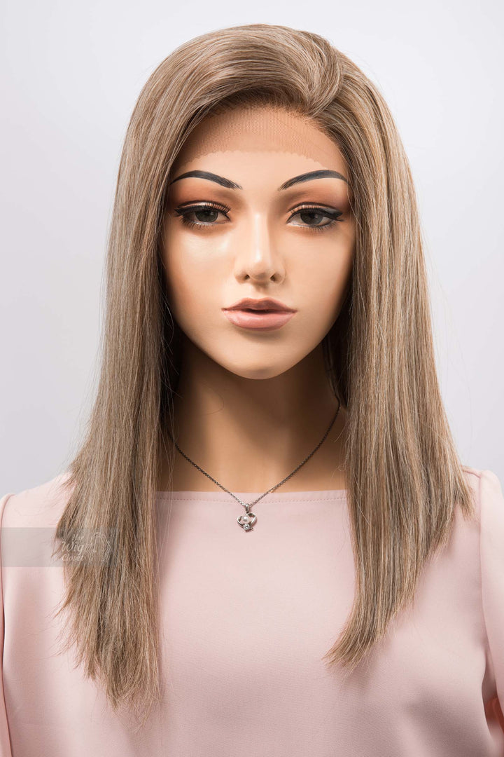 Ash Blonde Wig Balayage Lace Front Wig Free Part Lace Wig Californian Girl Alda