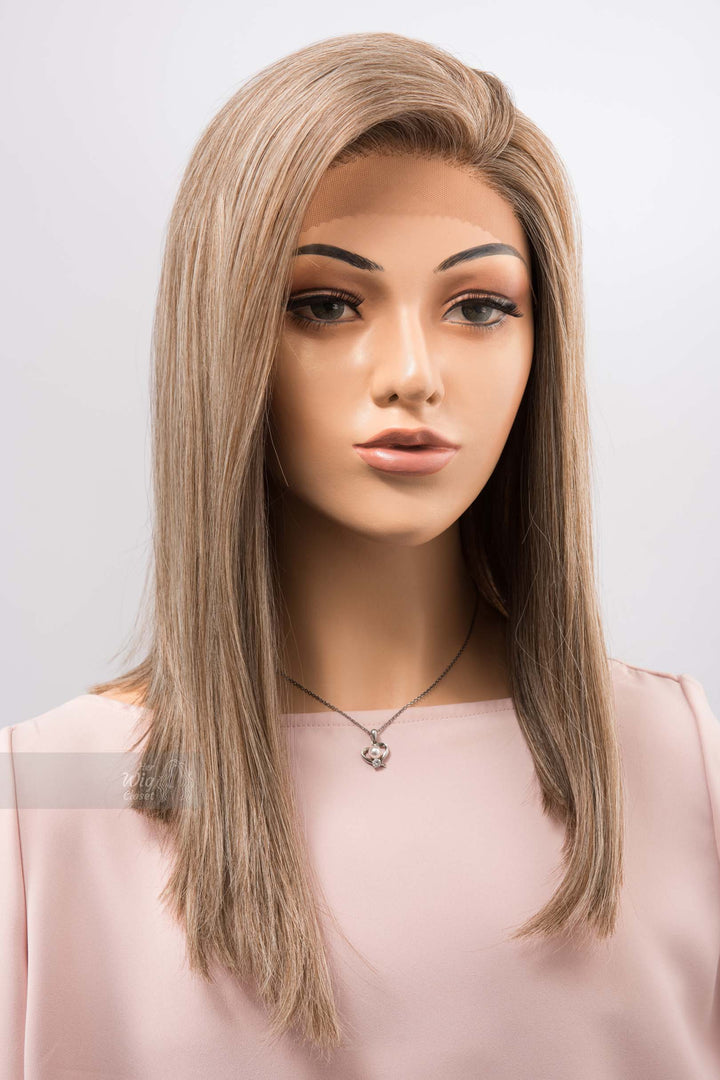 Ash Blonde Wig Balayage Lace Front Wig Free Part Lace Wig Californian Girl Alda