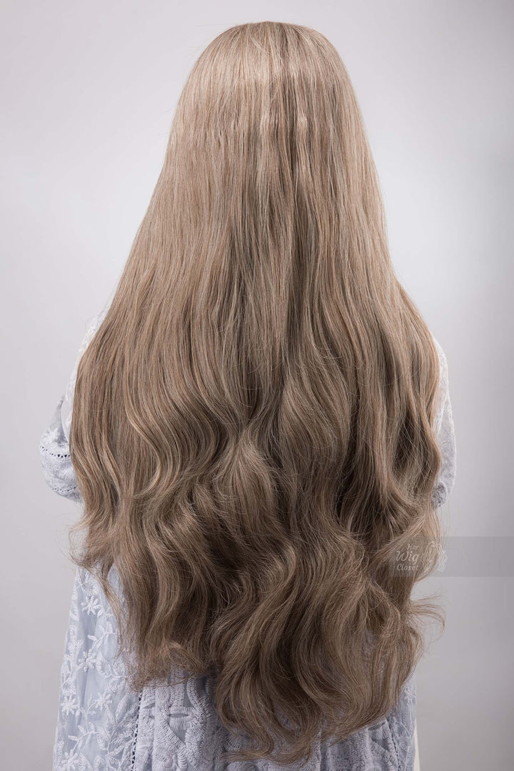 Sandy Brown Wig Ash Brown Wavy Lace Front Synthetic Wig Alvina