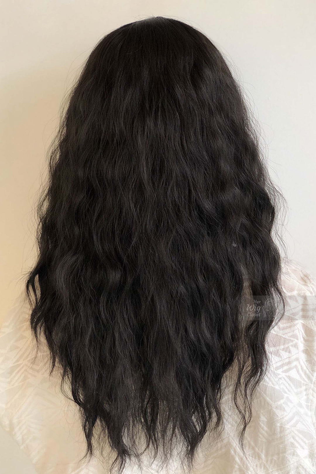 Emily | Black Loose Wave Wig with Bangs 20"