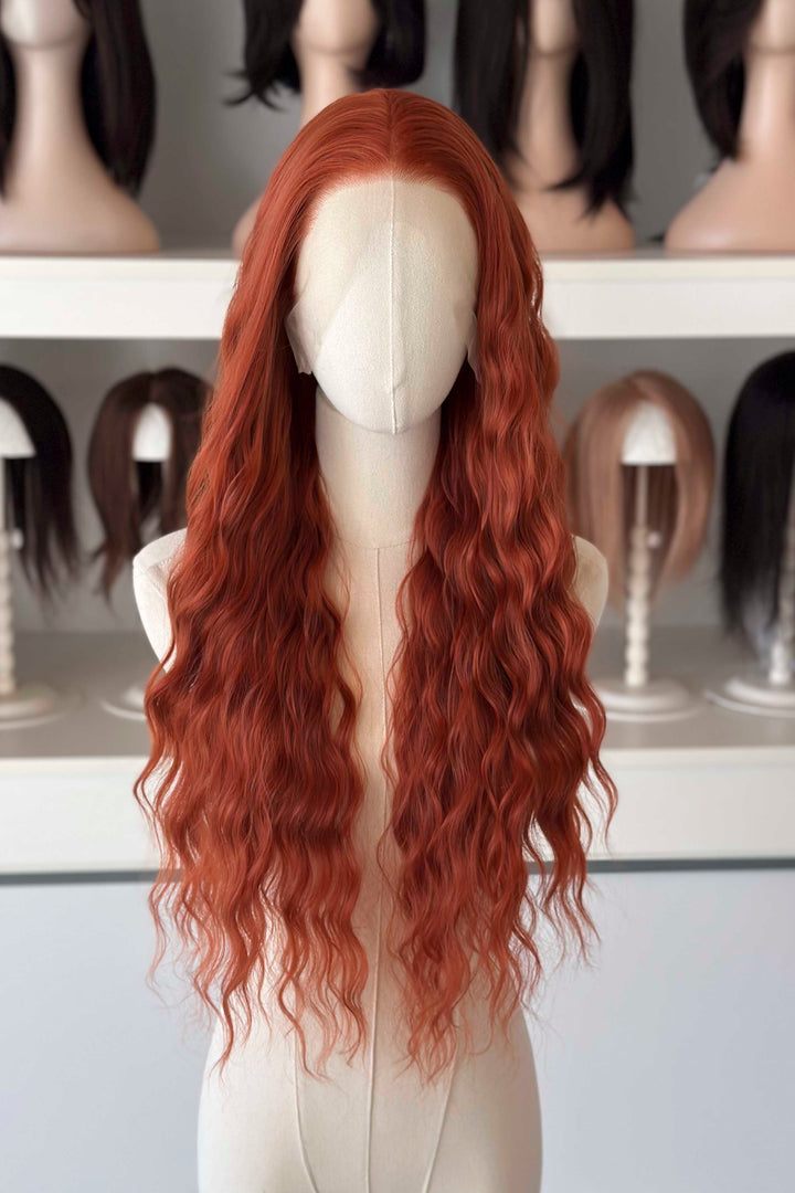 Auburn Dream | 26" Deep Wavy Lace Front Wig Roisin