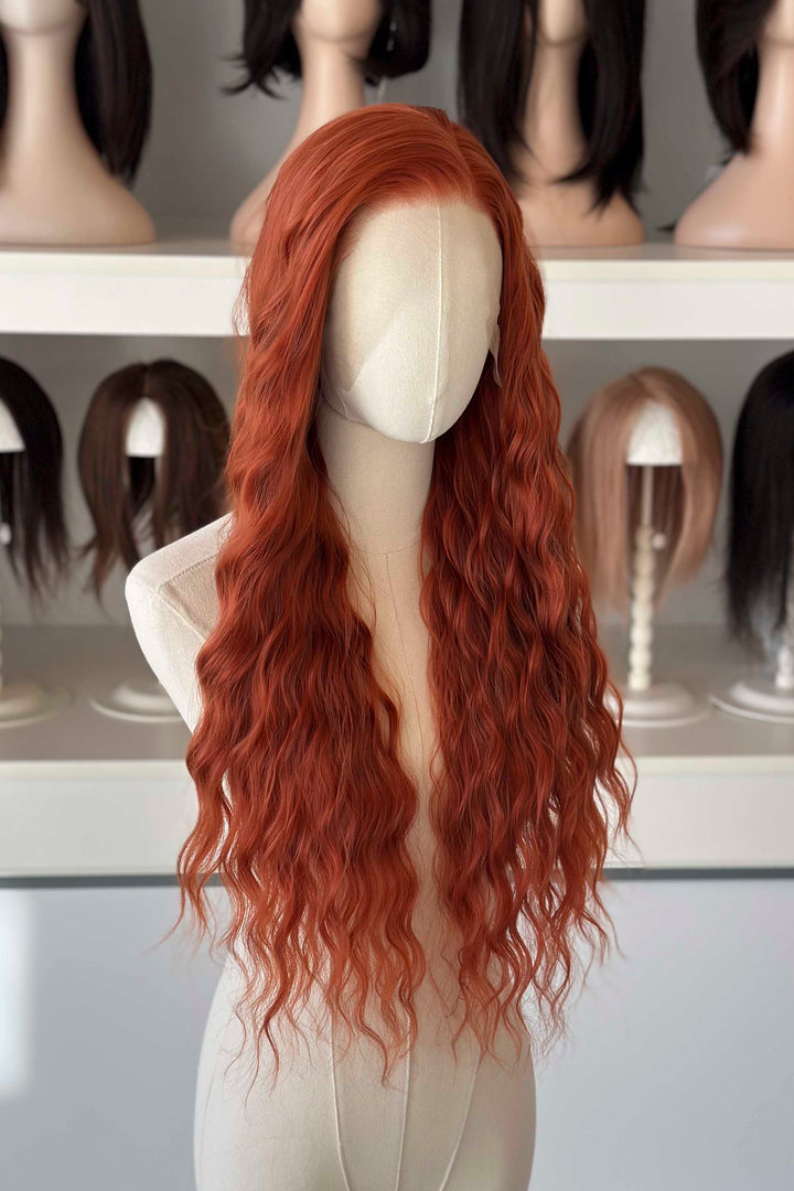 Auburn Dream | 26" Deep Wavy Lace Front Wig Roisin