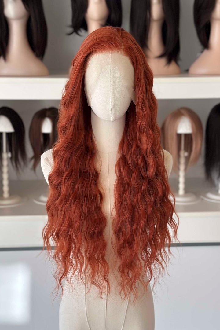 Auburn Dream | 26" Deep Wavy Lace Front Wig Roisin