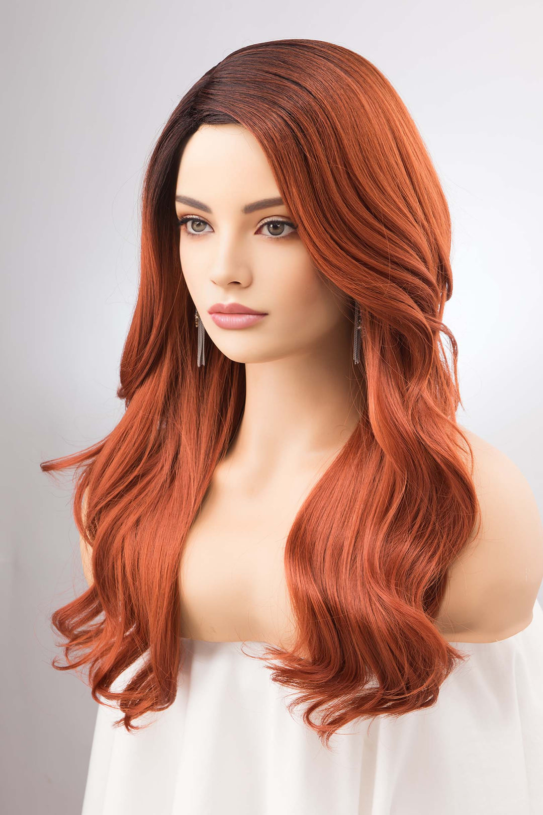 Reddish Copper Wavy Wig Sophia