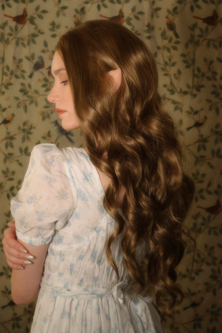 Dark Ash Golden Brown Wavy Lace Front Wig ACOTar Cosplay Elain