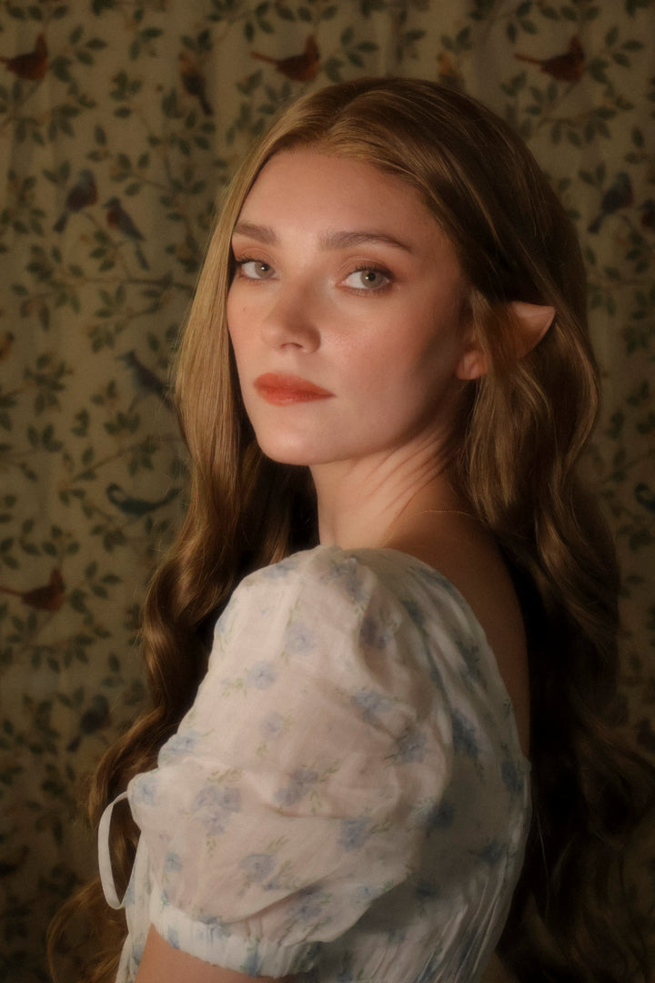 Dark Ash Golden Brown Wavy Lace Front Wig ACOTar Cosplay Elain