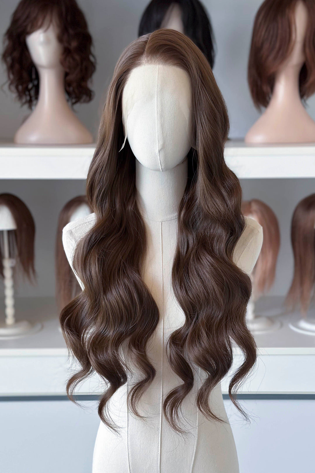 Natural Brown Wavy Lace Front Wig Nesta
