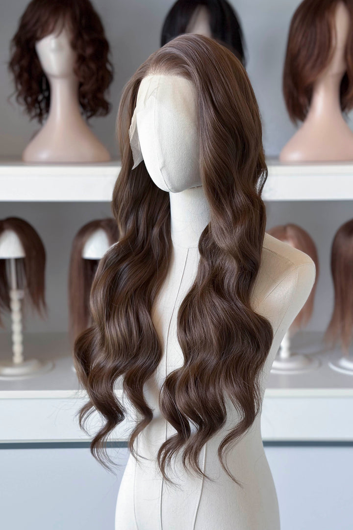 Natural Brown Wavy Lace Front Wig Nesta