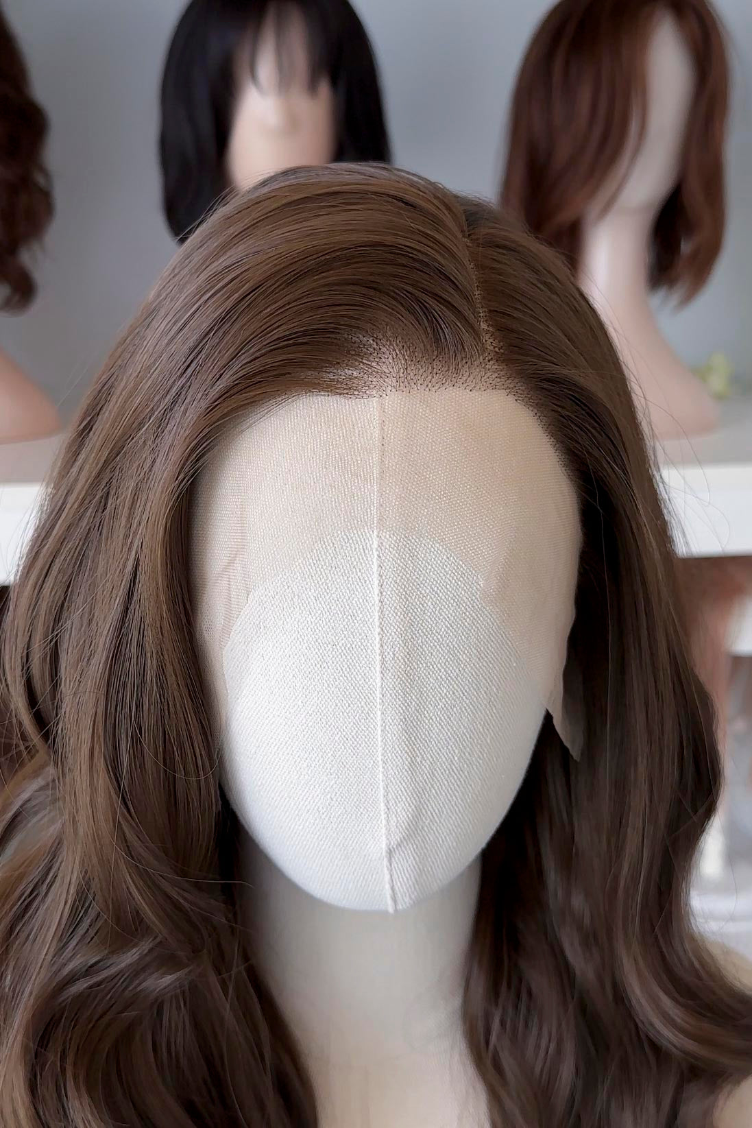 Natural Brown Wavy Lace Front Wig Nesta – Her Wig Closet