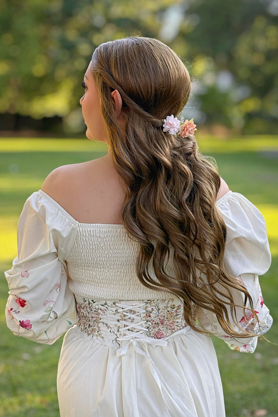 Dark Ash Golden Brown Wavy Lace Front Wig ACOTar Cosplay Elain