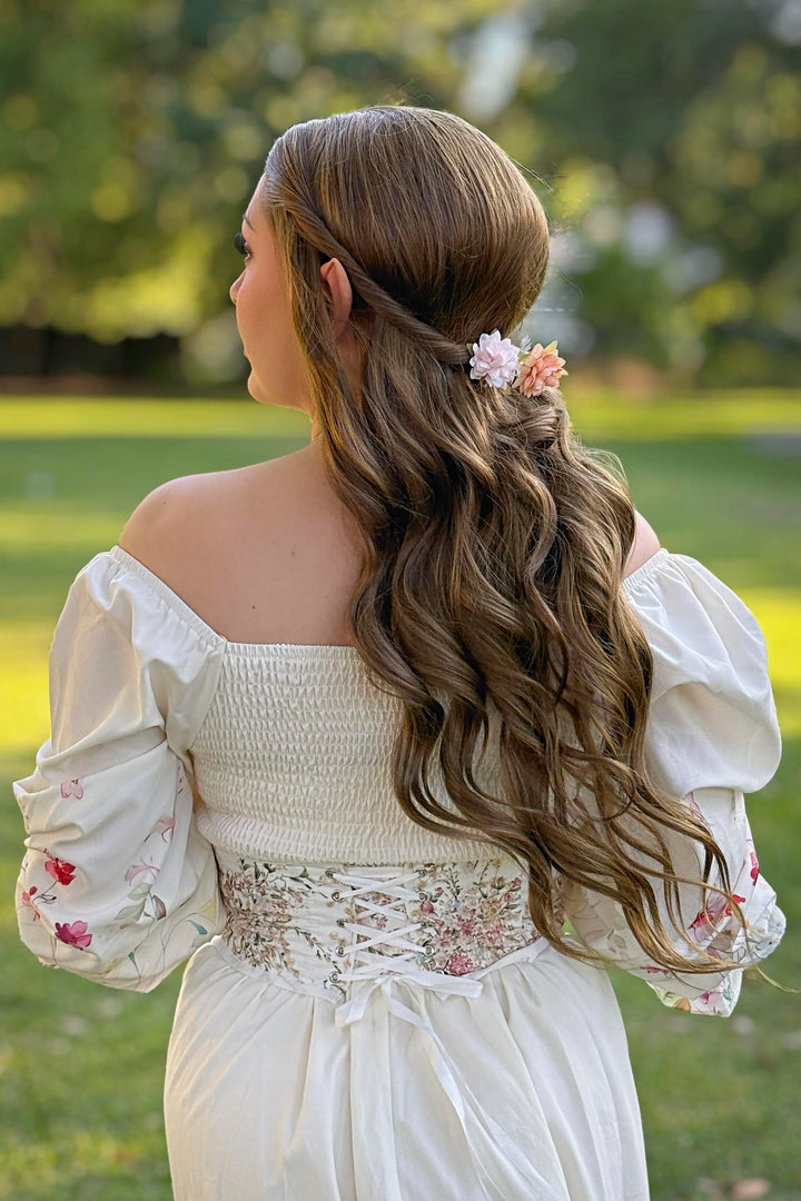 Dark Ash Golden Brown Wavy Lace Front Wig ACOTar Cosplay Elain