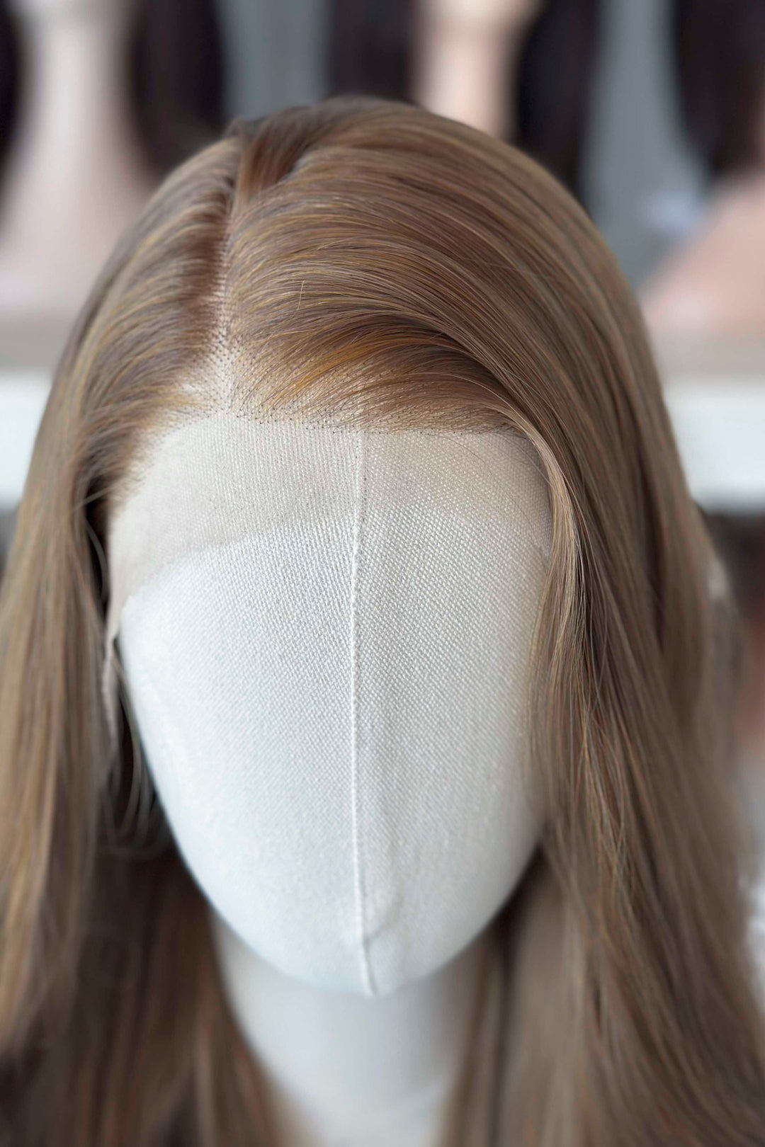 Dark Ash Golden Brown Wavy Lace Front Wig ACOTar Cosplay Elain