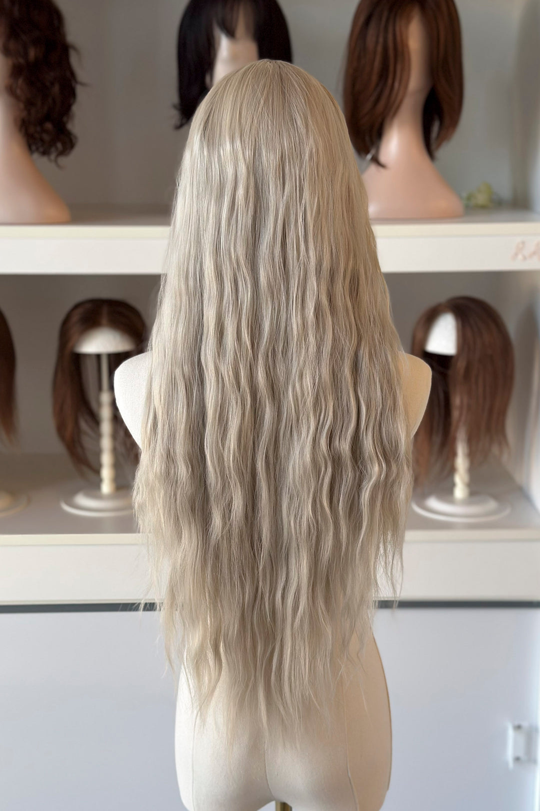 Ash Brown Root Ash Creamy Blonde Straight Lace Front Wig Yuki