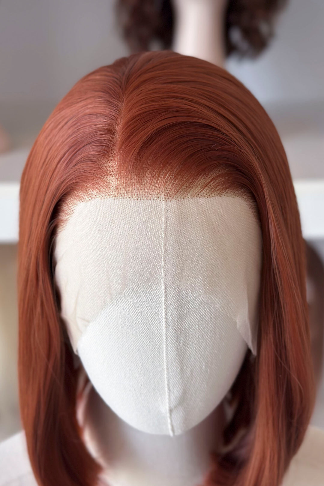 Auburn Ginger Red Wavy Lace Front Wig Nite
