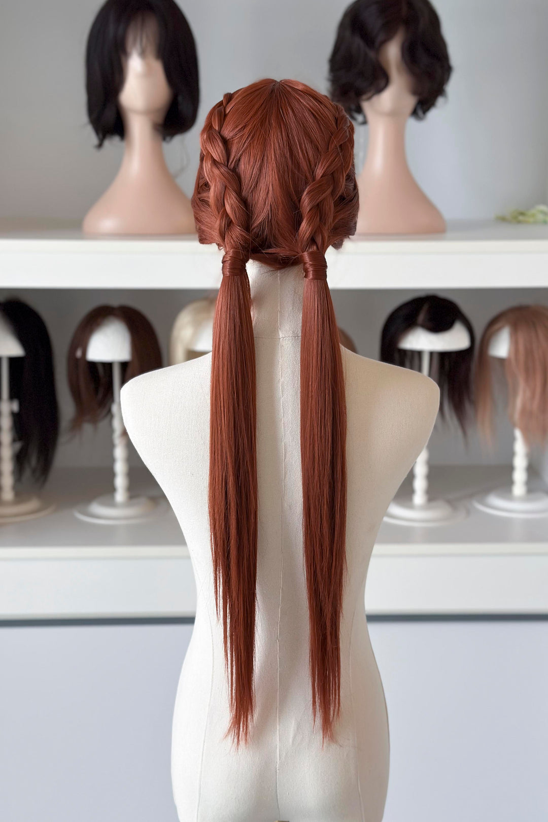 Auburn Ginger Red Long Straight Lace Front Wig Macey