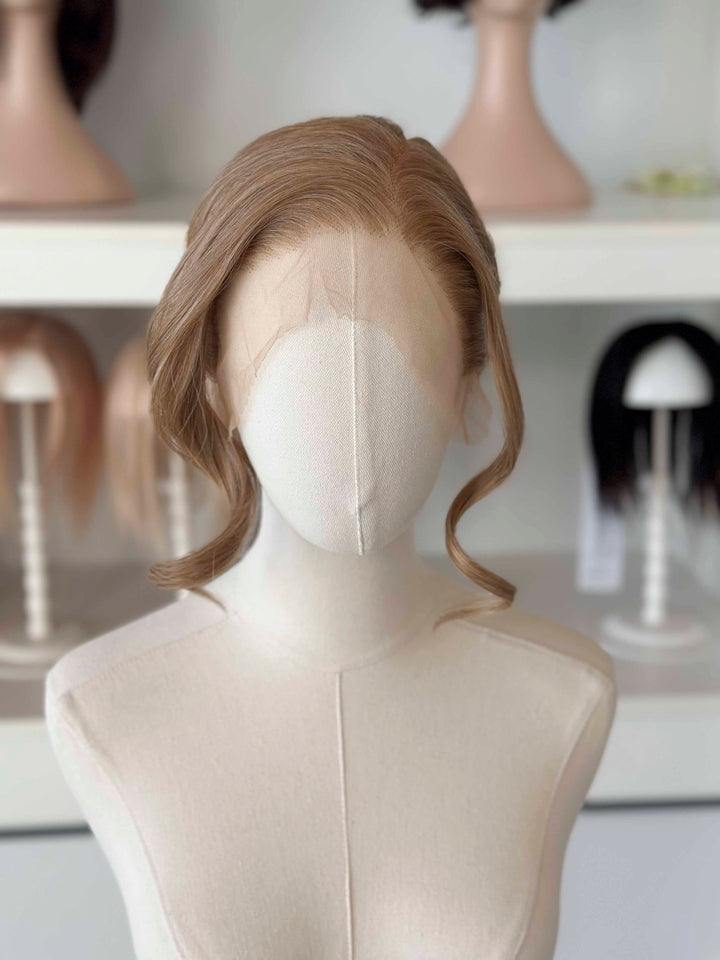 High Lady Lace Wig Golden Brown Wavy Hair ACOTAR Cosplay