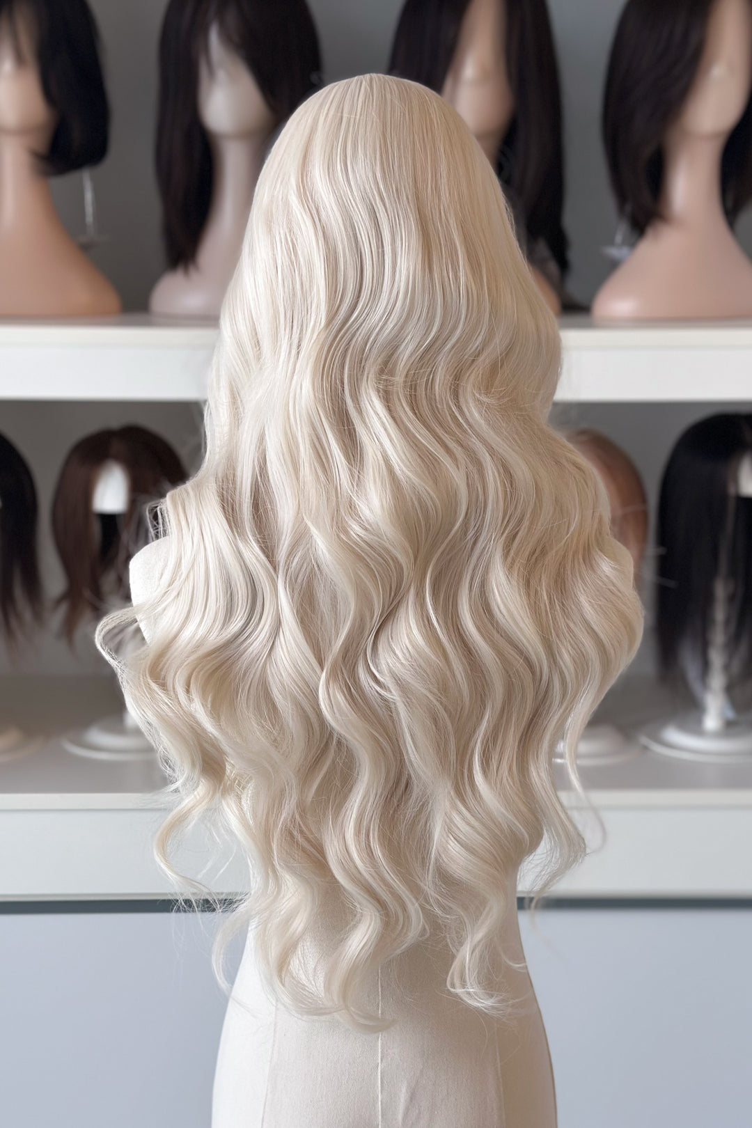 Icy Blonde Large Lace 13x4 Long Wavy Wig Game of Throne Rhaenyra Daenerys