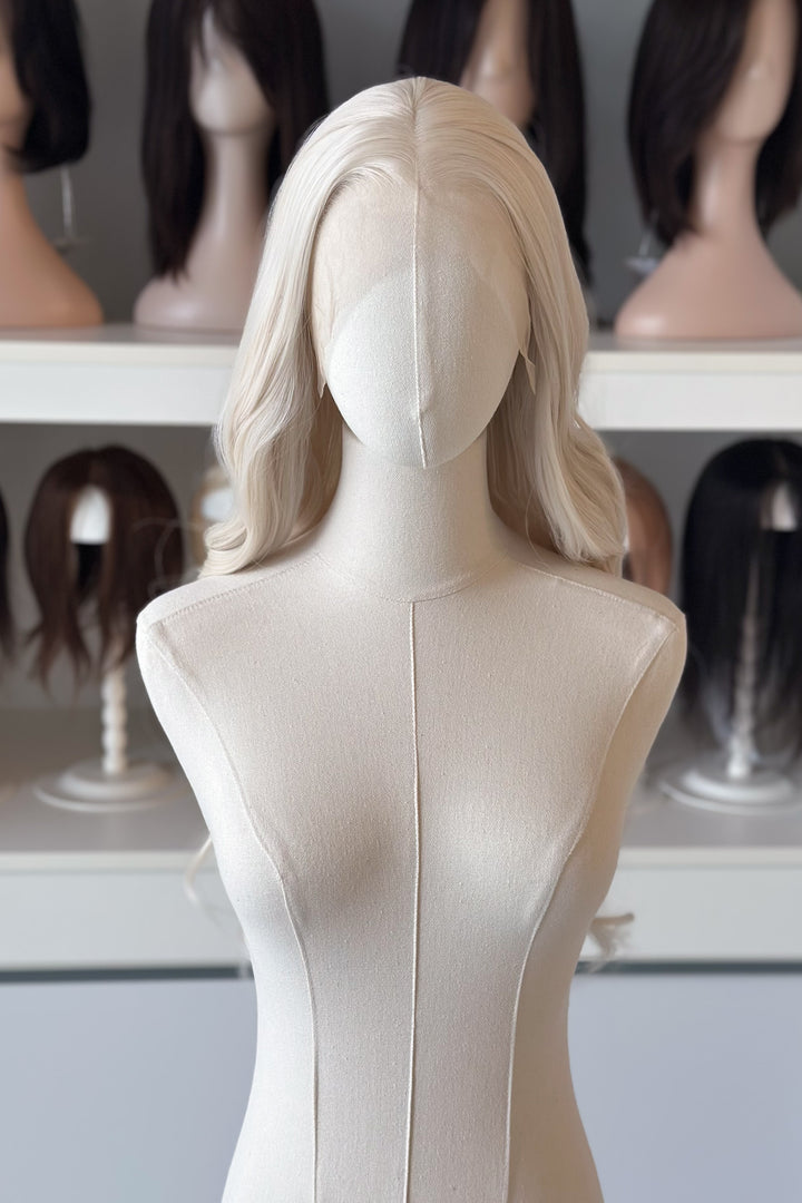 Icy Blonde Large Lace 13x4 Long Wavy Wig Game of Throne Rhaenyra Daenerys