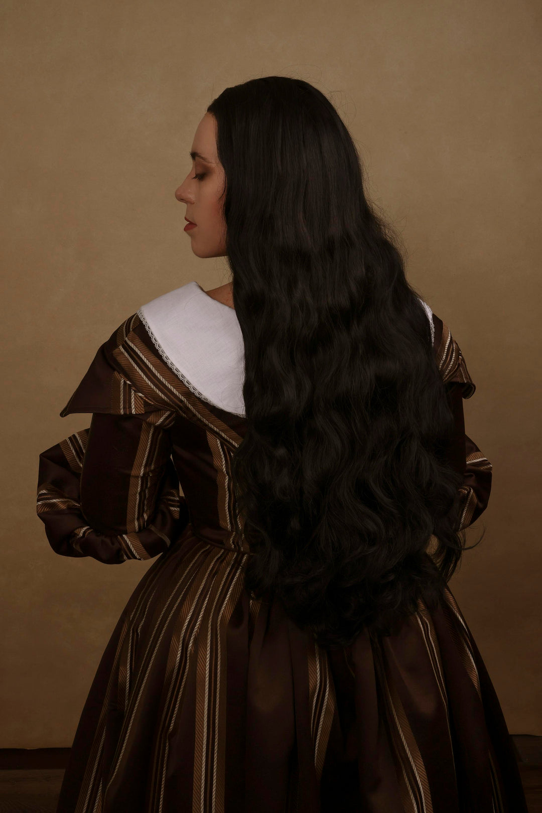 Natural Black Wavy Lace Front Synthetic Hair Wig Mabel