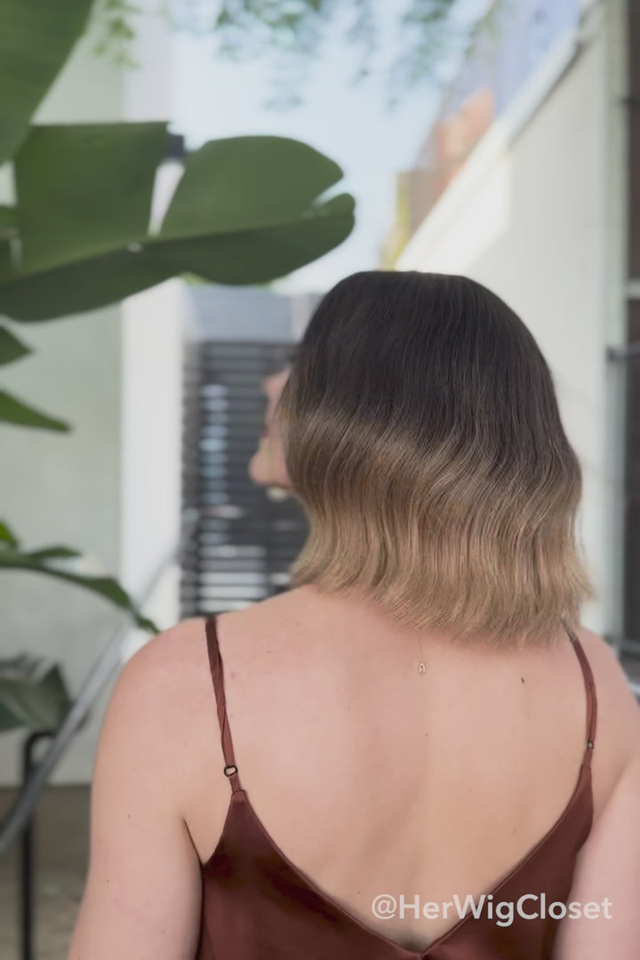 Blonde Ombre Wavy Synthetic Bob Wig Blake