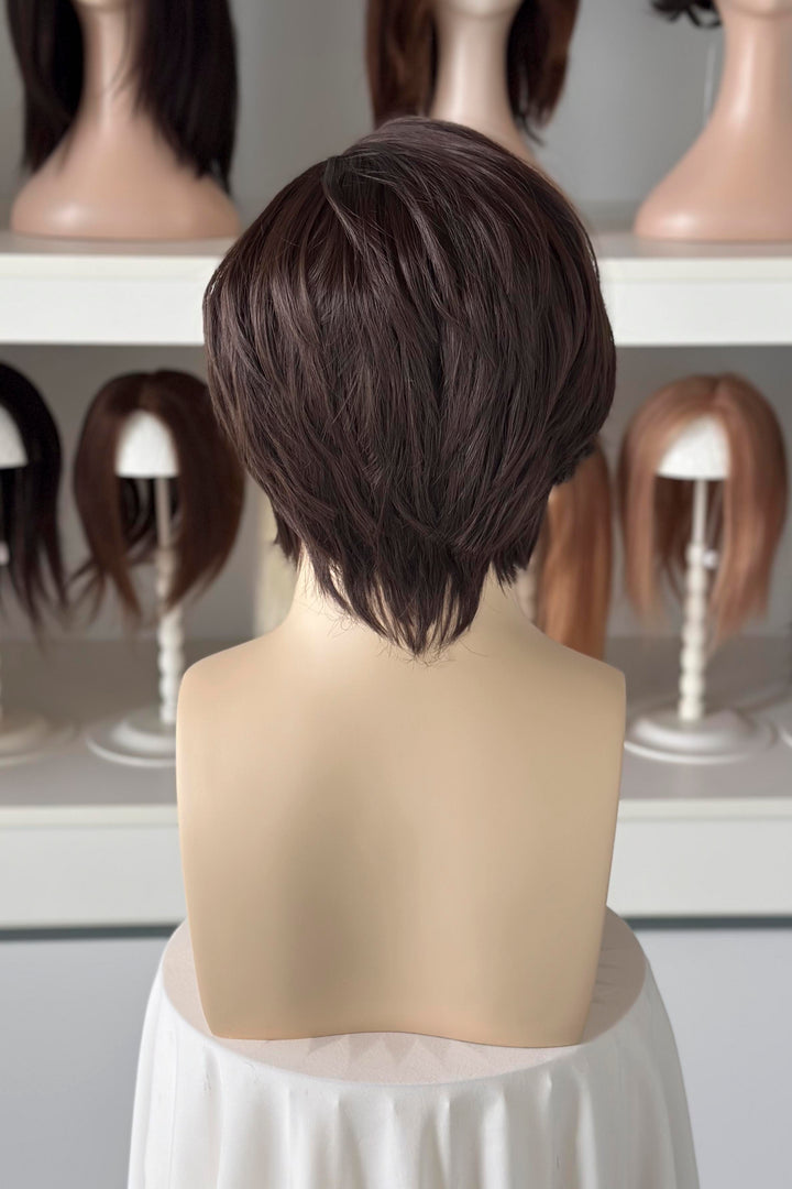 Natural Brown Short Straight Lace Front Wig Steve Harrington