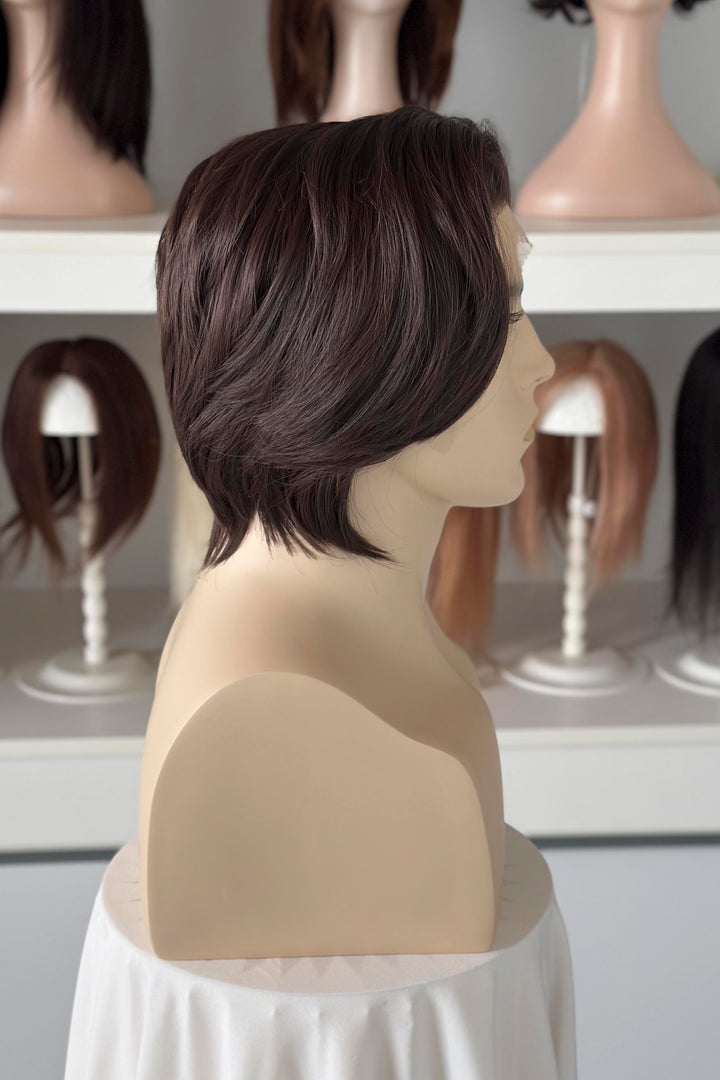 Natural Brown Short Straight Lace Front Wig Steve Harrington