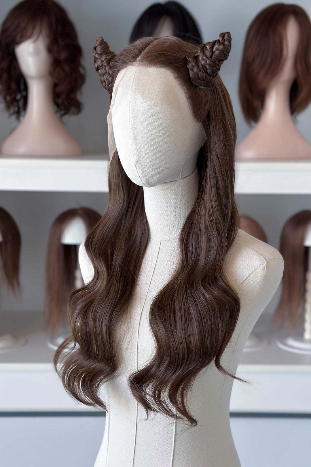 Natural Brown Wavy Lace Front Wig Jude