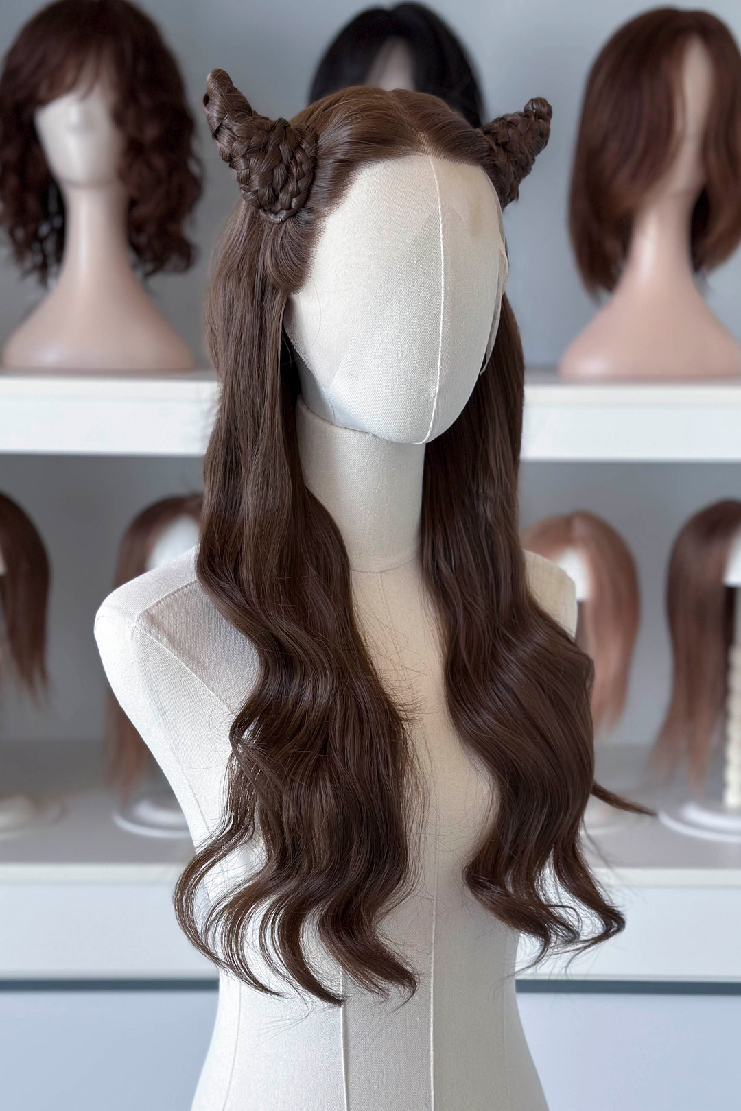 Natural Brown Wavy Lace Front Wig Jude