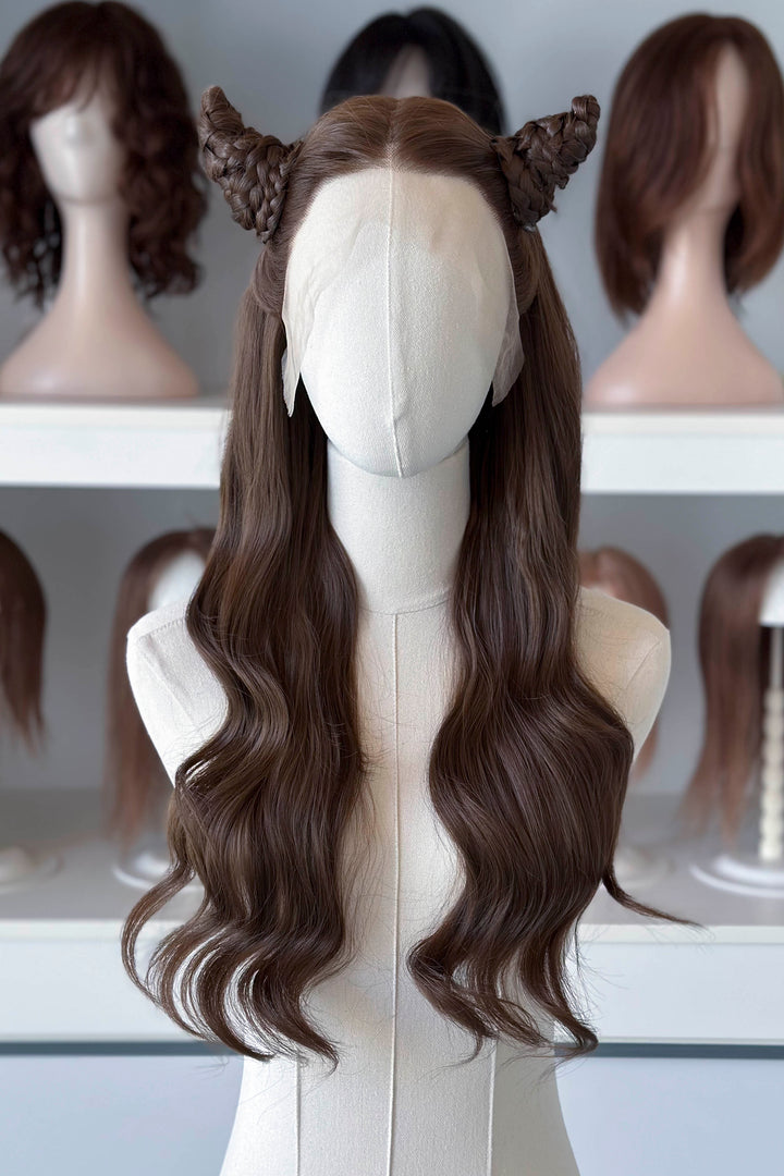 Natural Brown Wavy Lace Front Wig Jude