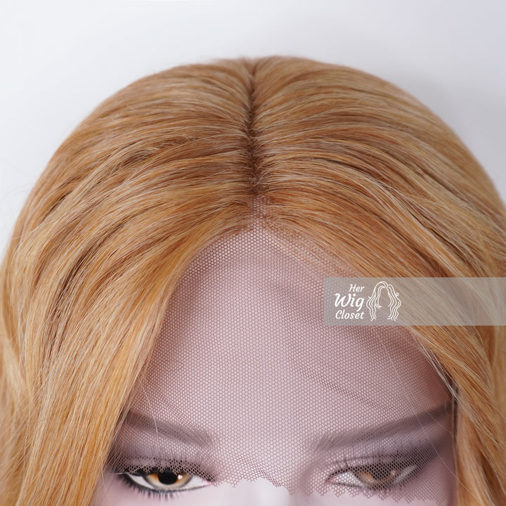 Golden Blonde Wavy Lace Wig | Alison