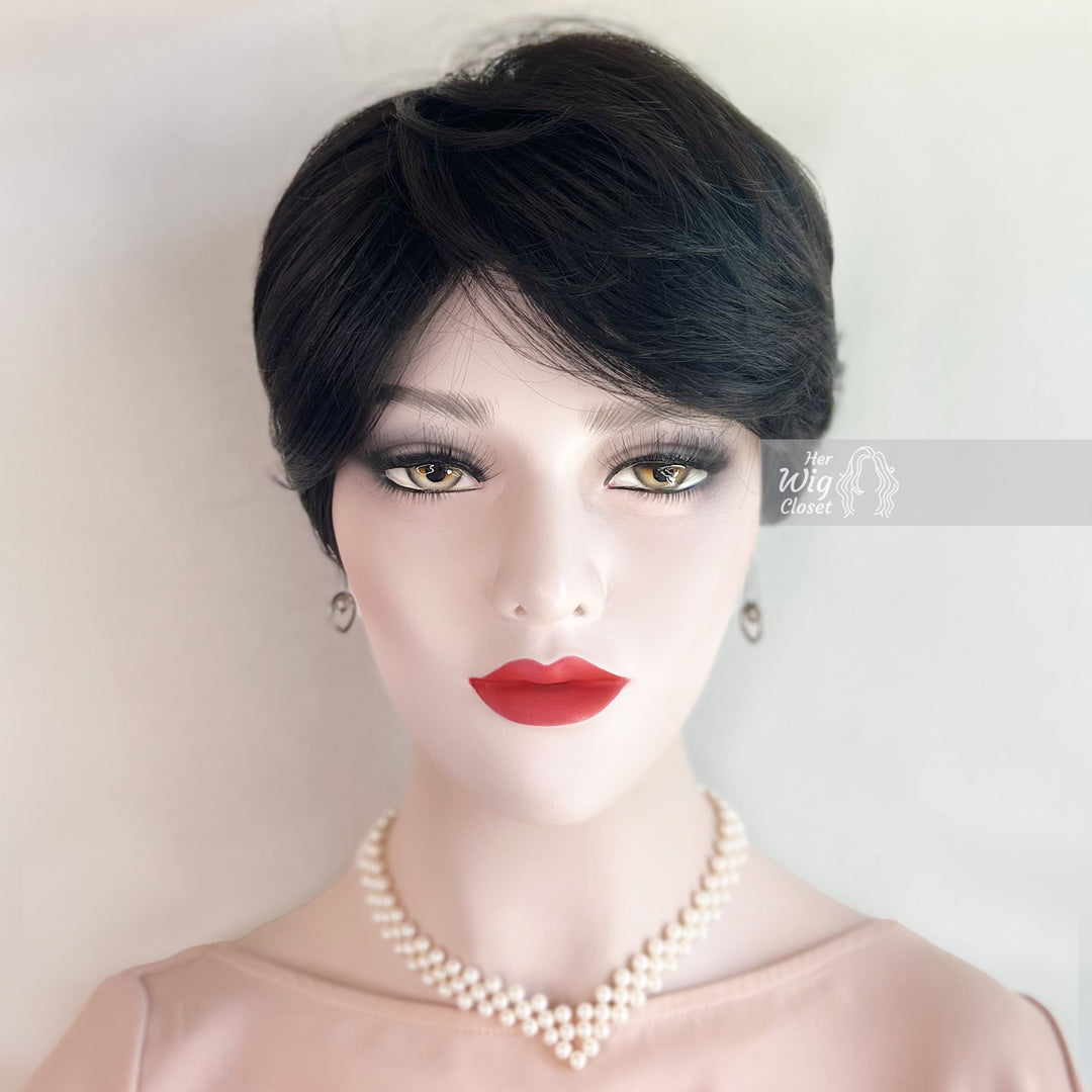 Natual Black Wavy Bob Wig | Her Wig Closet | Barbra