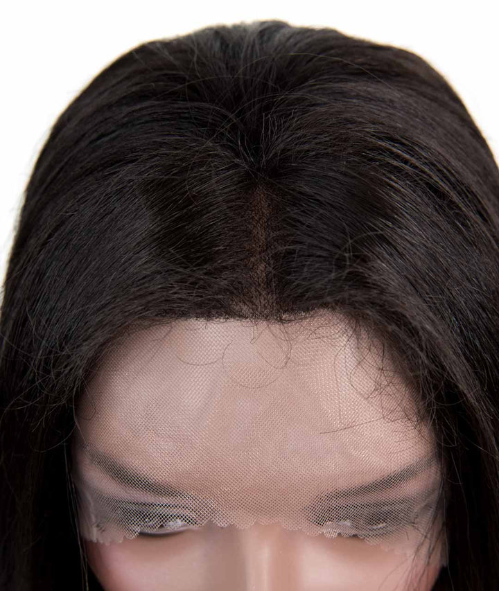 Bella | Black Wavy Lace Front Wig 24"