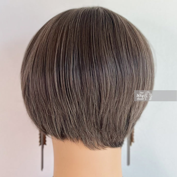 Grey Mocha Straight Bob Wig | Her Wig Closet | Betty