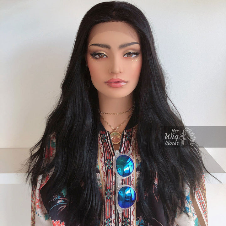 Bailey | 24" Black Wavy Lace Front Wig Her Wig Closet