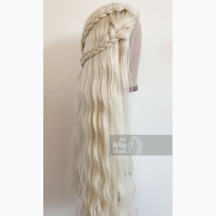 Daenerys | 32“ Wavy Icy Blonde Synthetic Wig Her Wig Closet