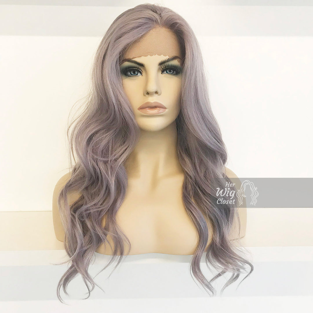 Kardashian | 24" Silver Lace Front Wavy Wig Her Wig Closet